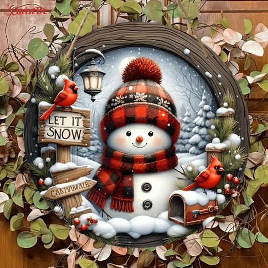 ChristDe - Let It Snow Wall Wreath