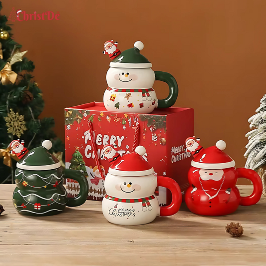 ChristDe - Adorable Merry Christmas Ceramic Mug