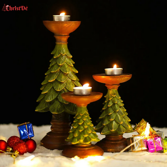 ChristDe - Pine Tree Candle Holder