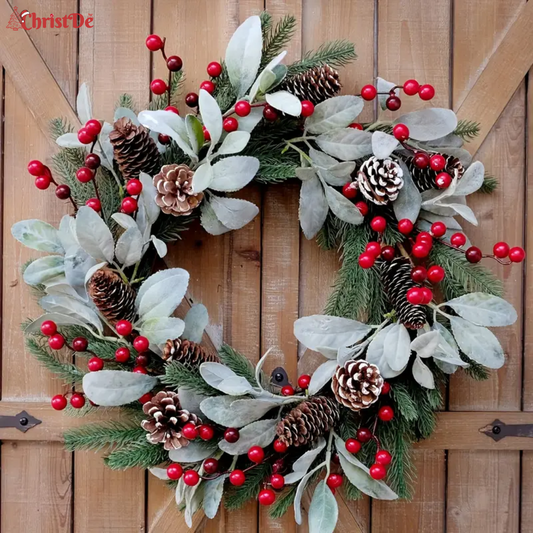 ChristDe - Winter Garden Holiday Wreath