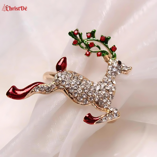 ChristDe - Merry Sparkle Napkin Ring Set