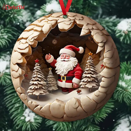 ChrisDe - Santa in Wonderland Ornament