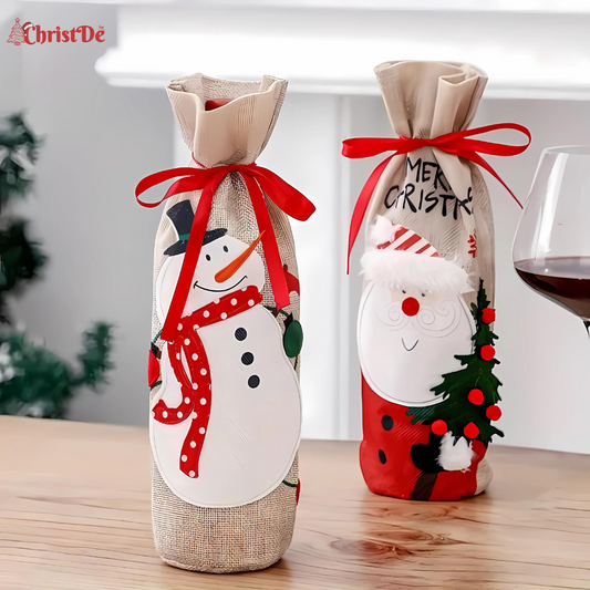 ChristDe - Merry Wine Bottle Cover