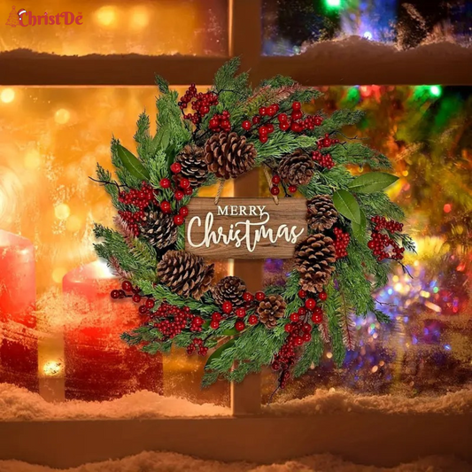 ChristDe - Classic Christmas Door Wreath