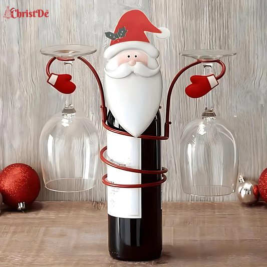 ChristDe - Santa Claus Wine and Glass Holder