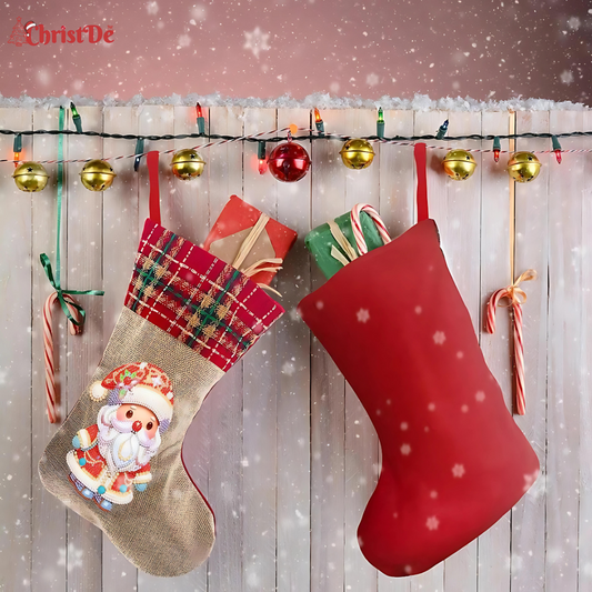 ChristDe - Diamond Santa Claus Stocking