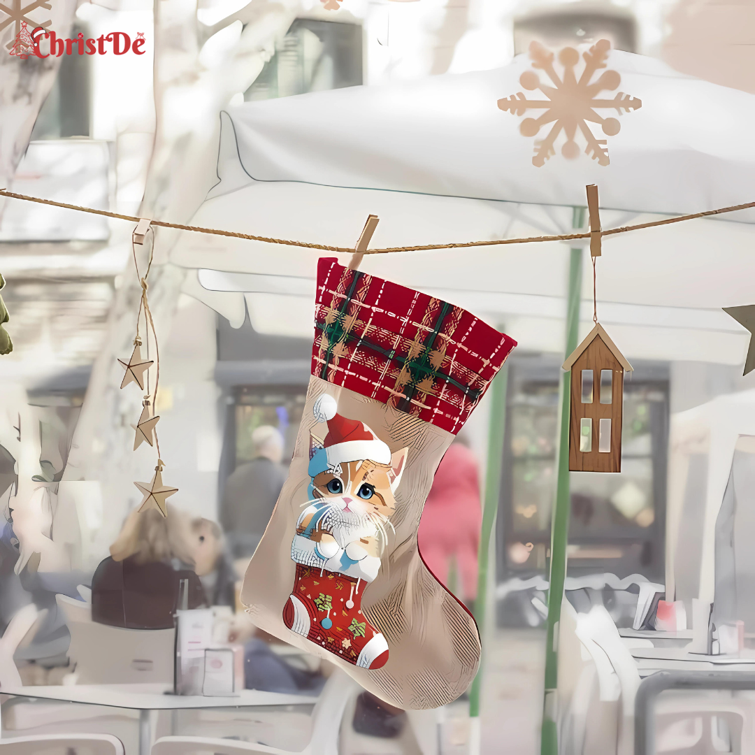 ChristDe - Diamond Santa Claus Stocking