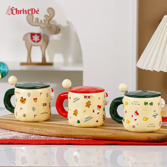 ChristDe - Funny Christmas Sticker Mug